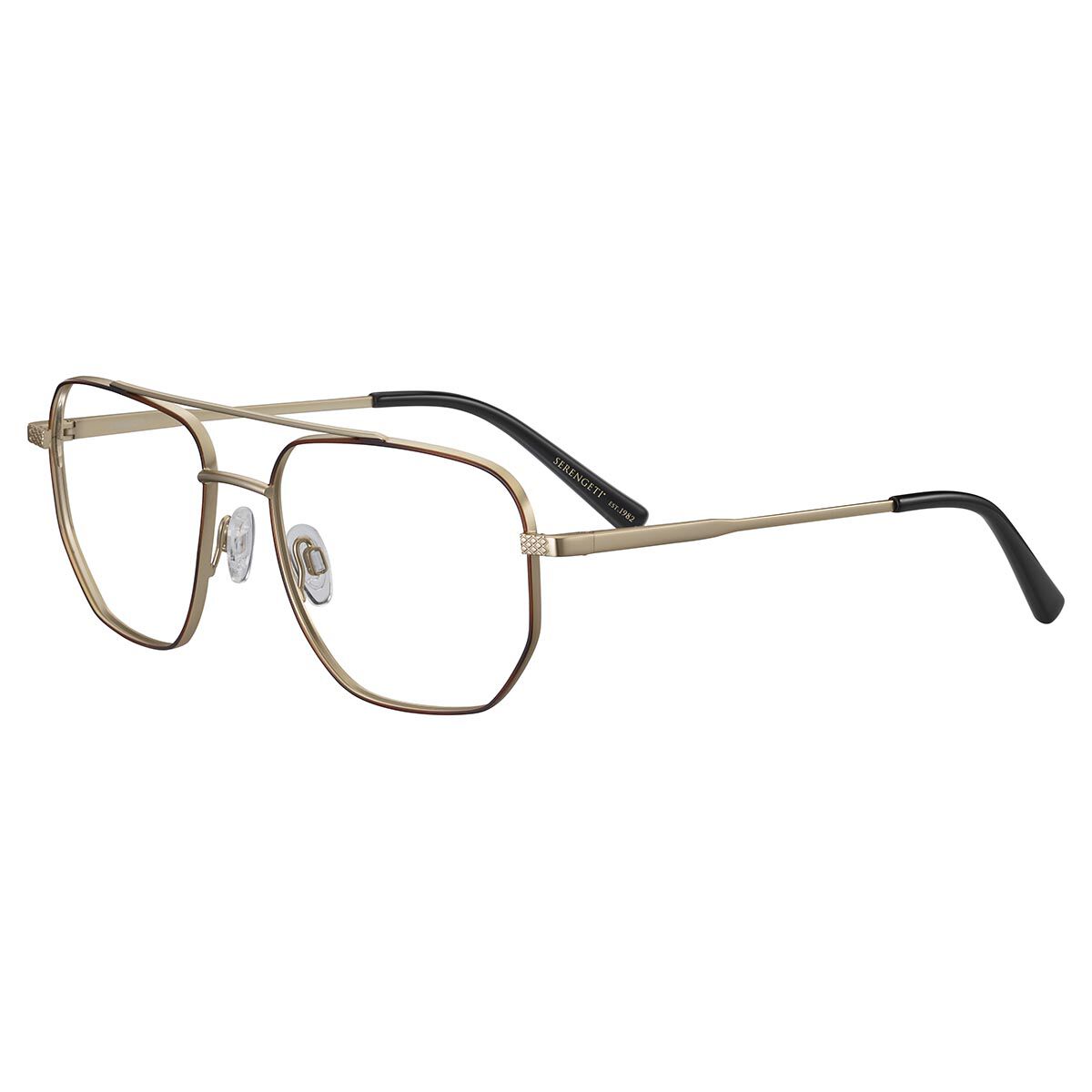 FOLLEN OPTIC, Matte Light Gold Havana Enamel-Demo Lens, hi-res image number null